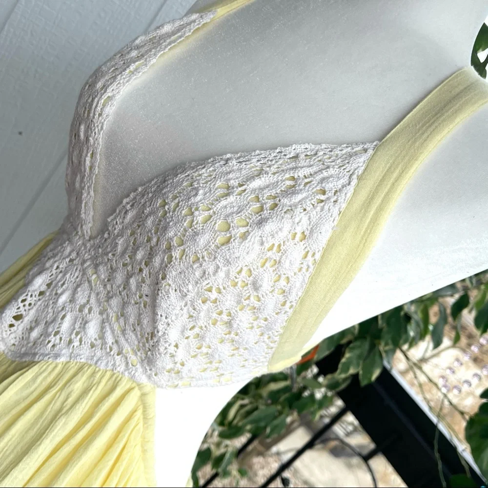 Yellow and white Free people summer dress - Picture 7 of 11